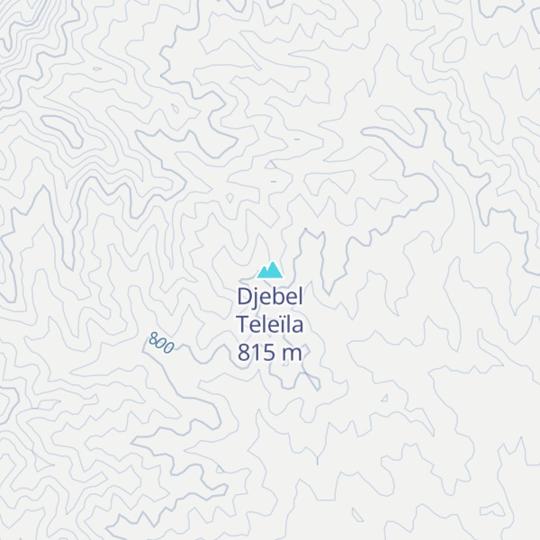 Map of Djebel Teleïla