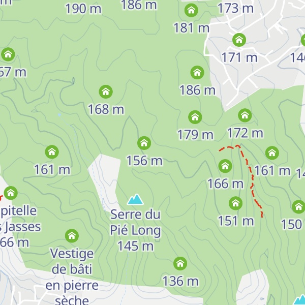 Map of Vestige de capitelle
