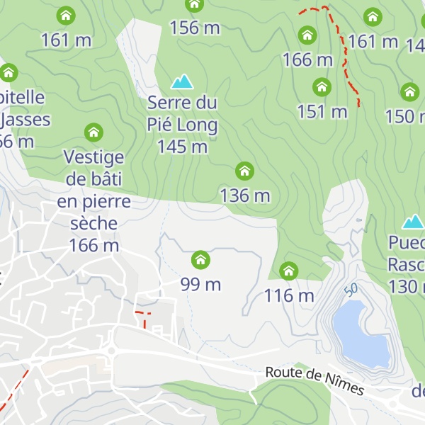 Map of Vestige de capitelle