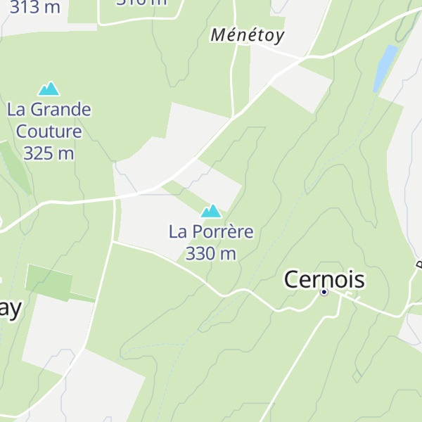 Map of La Porrère