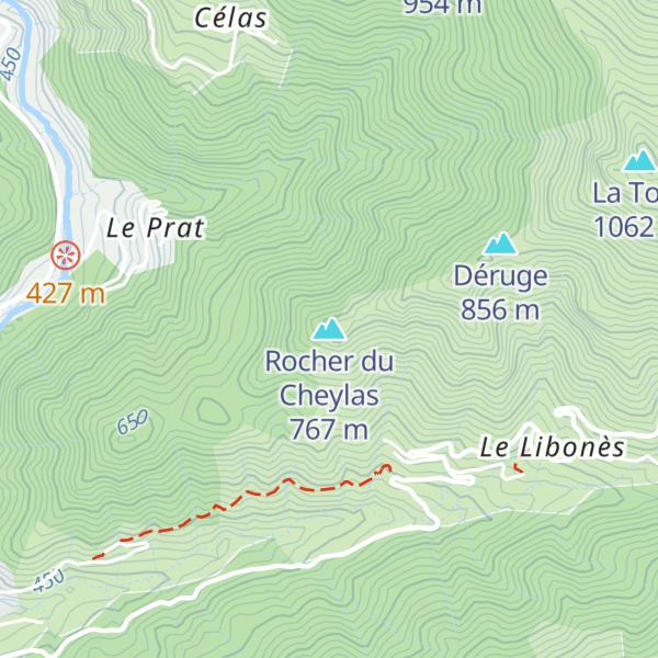 Map of Rocher du Cheylas
