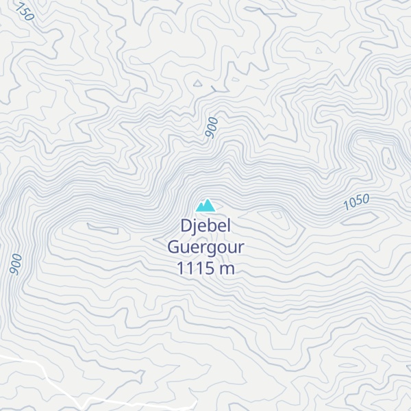 Map of Djebel Guergour
