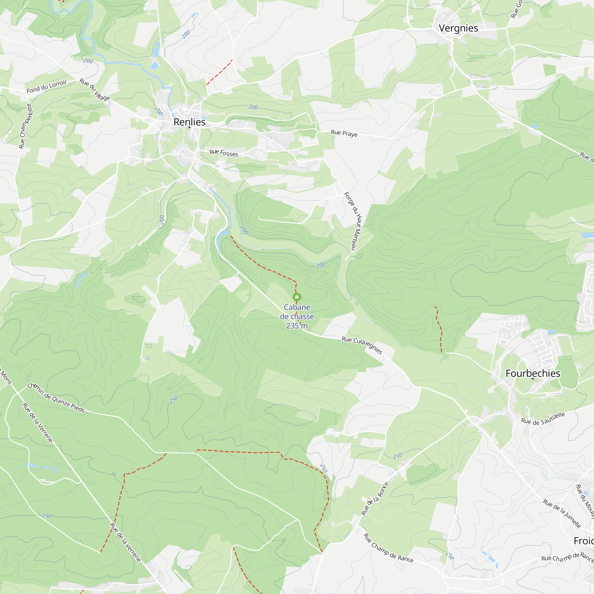 Cabane de chasse map