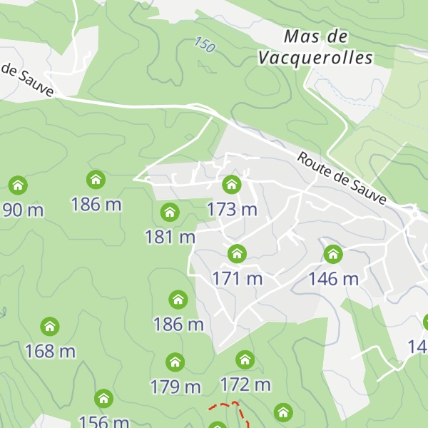 Map of Vestige de capitelle