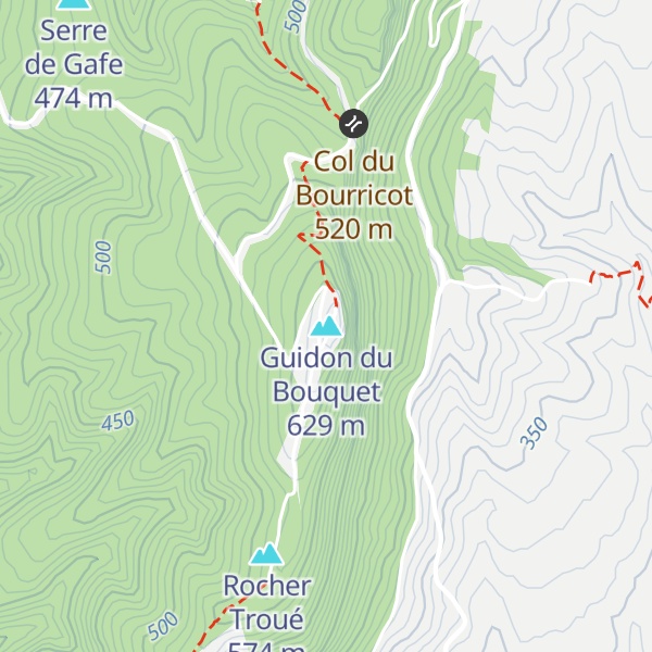 Map of Guidon du Bouquet
