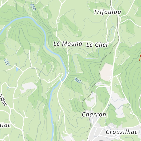 Map of Gîte du Moulin de la Papeterie