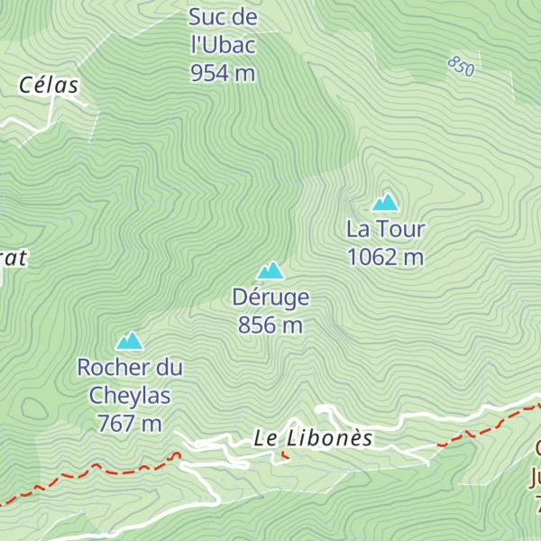 Map of Déruge