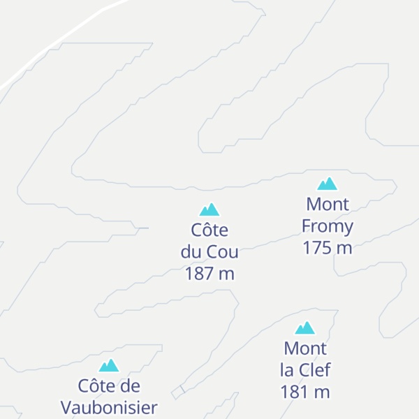 Map of Côte du Cou