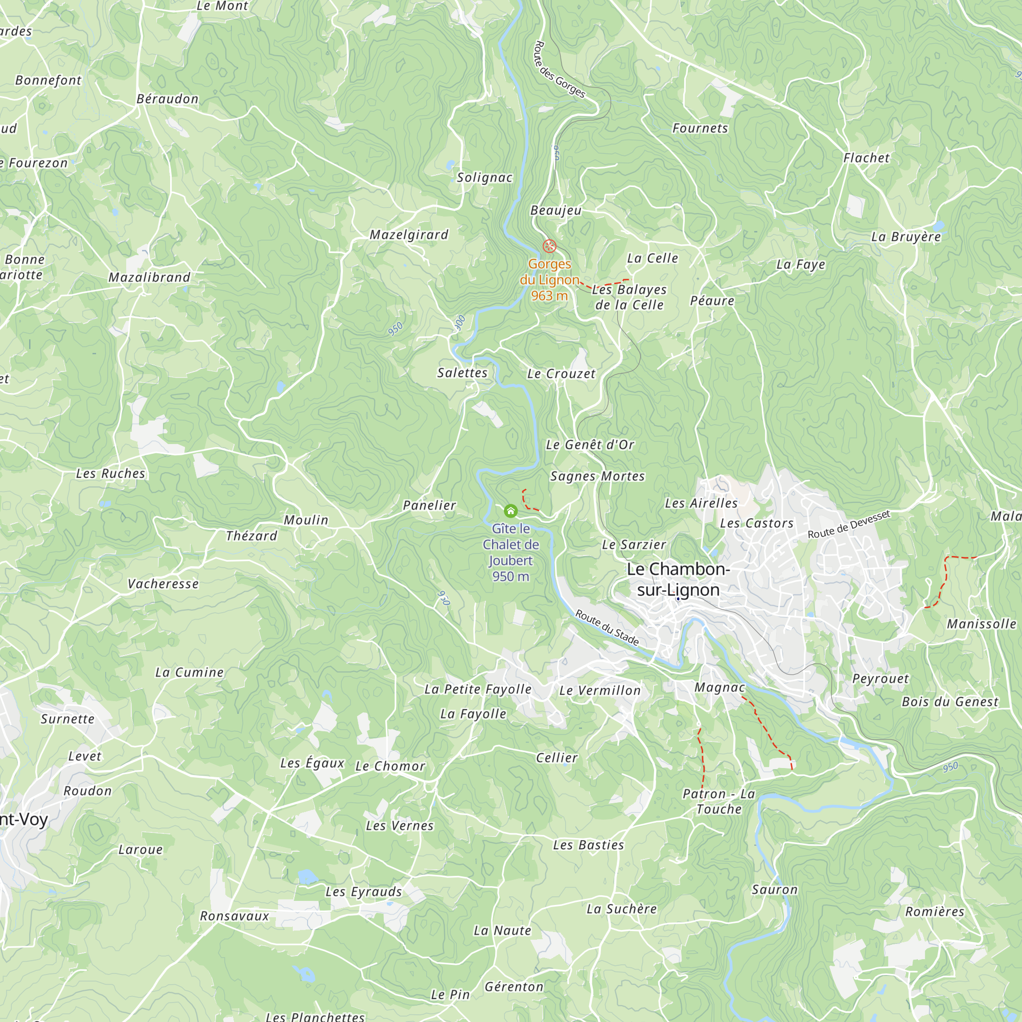 Gîte le Chalet de Joubert map