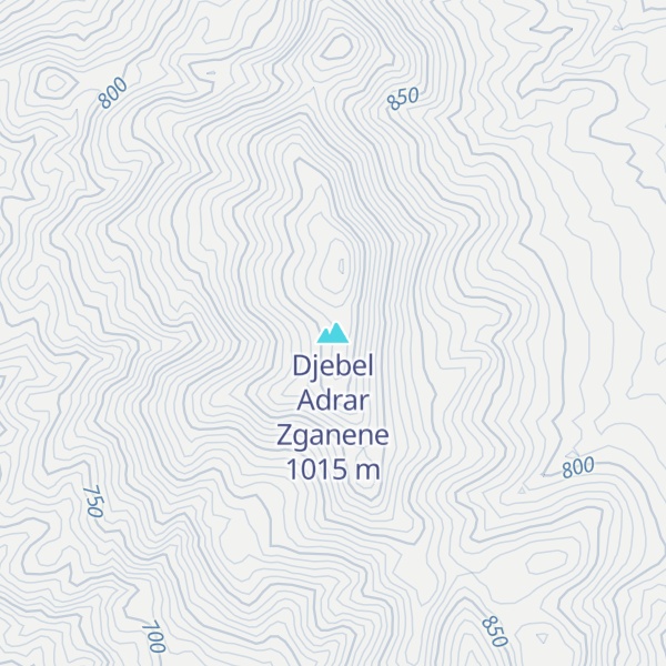 Map of Djebel Adrar Zganene