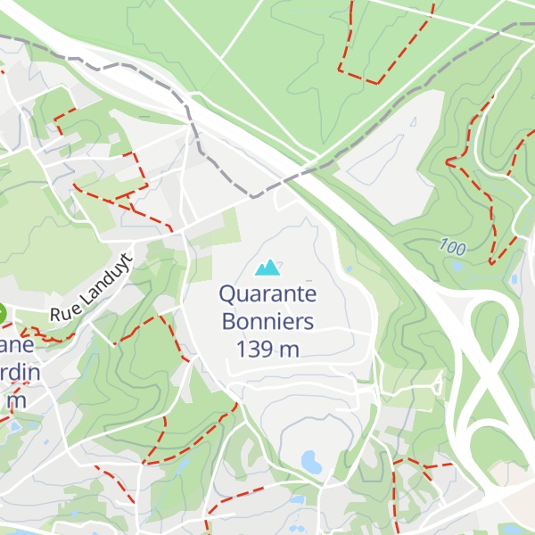 Map of Quarante Bonniers