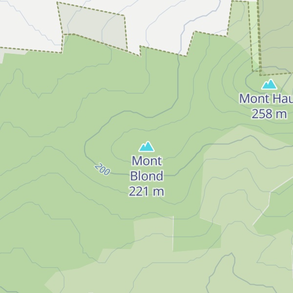 Map of Mont Blond