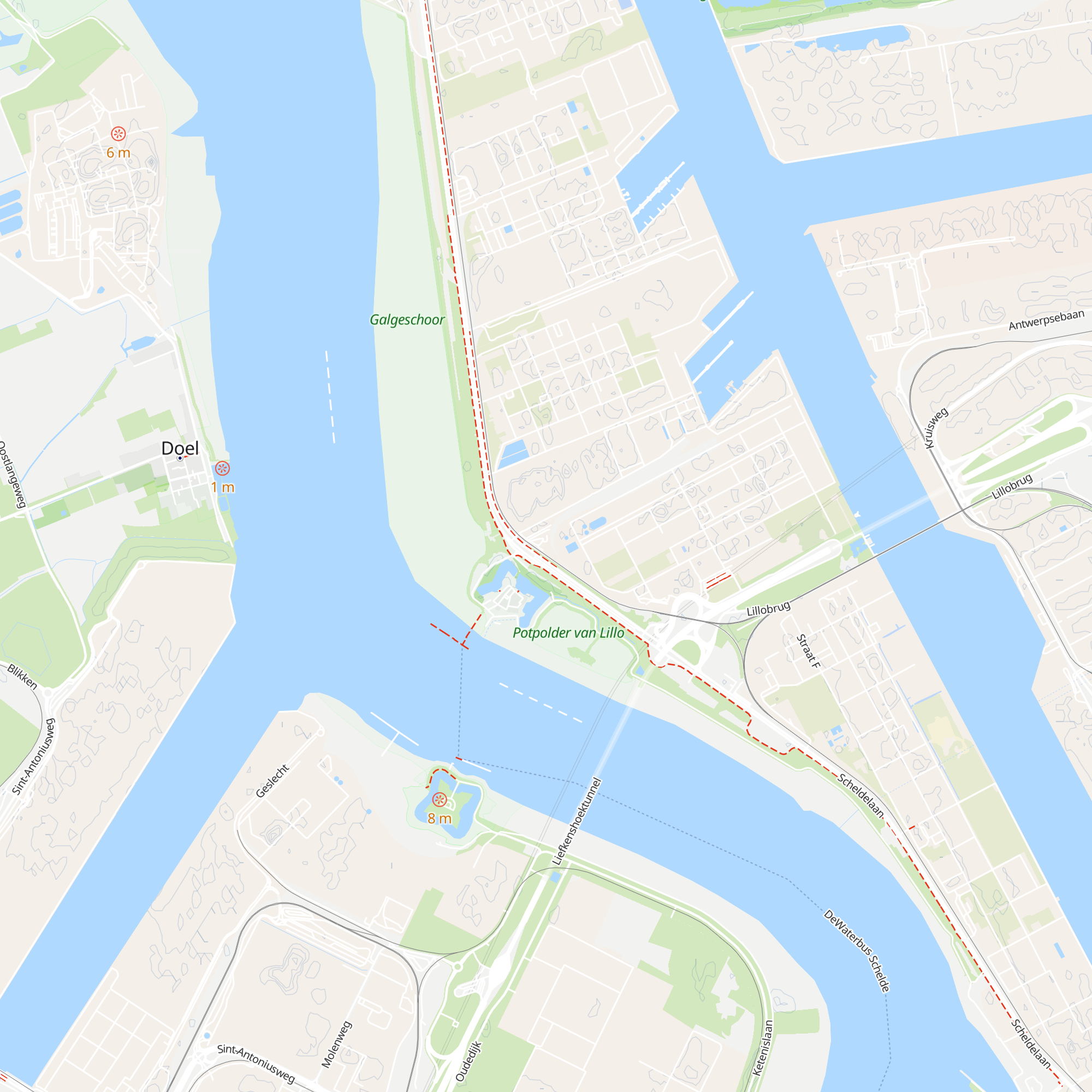 Havencentrum Lillo map