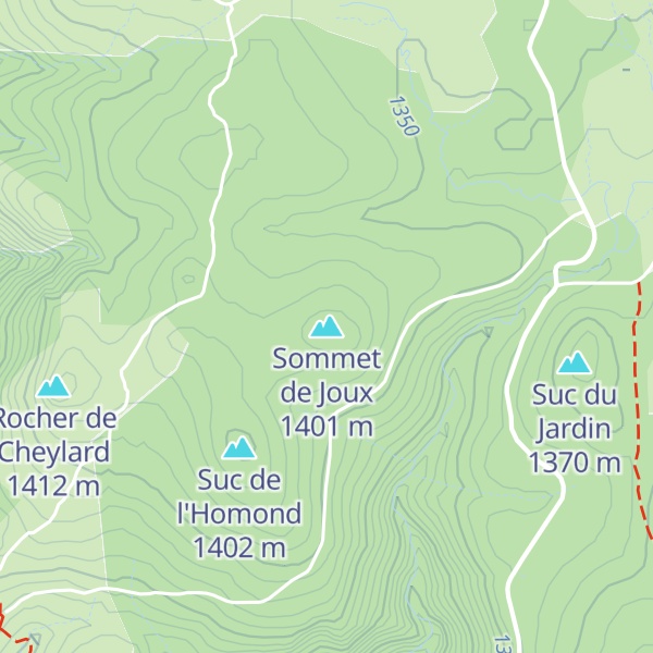 Map of Sommet de Joux