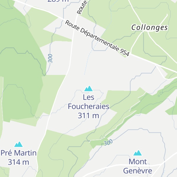 Map of Les Foucheraies
