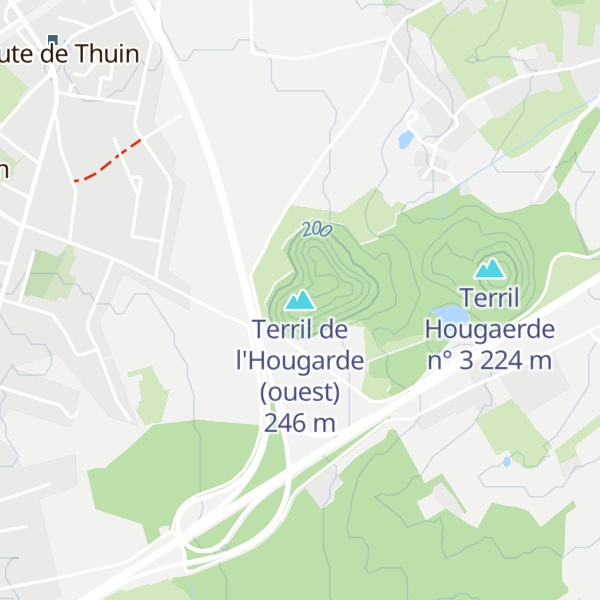 Map of Terril de l'Hougarde (ouest)
