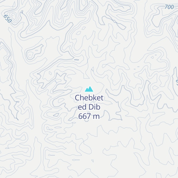Map of Chebket ed Dib