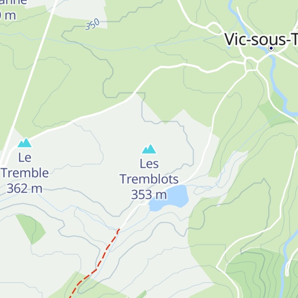 Map of Les Tremblots