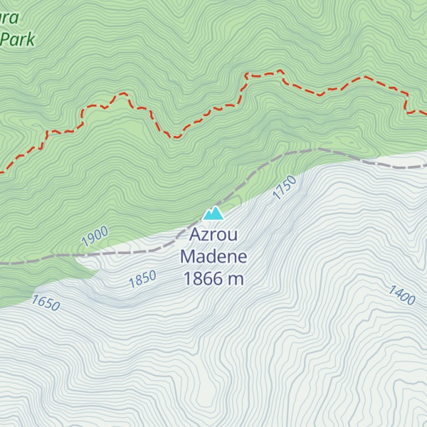Map of Azrou Madene