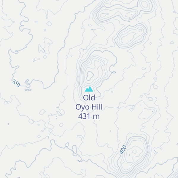 Map of Old Oyo Hill