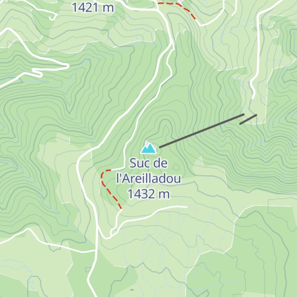 Map of Suc de l'Areilladou