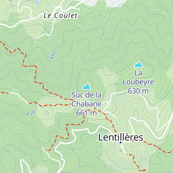 Map of Suc de la Chabane