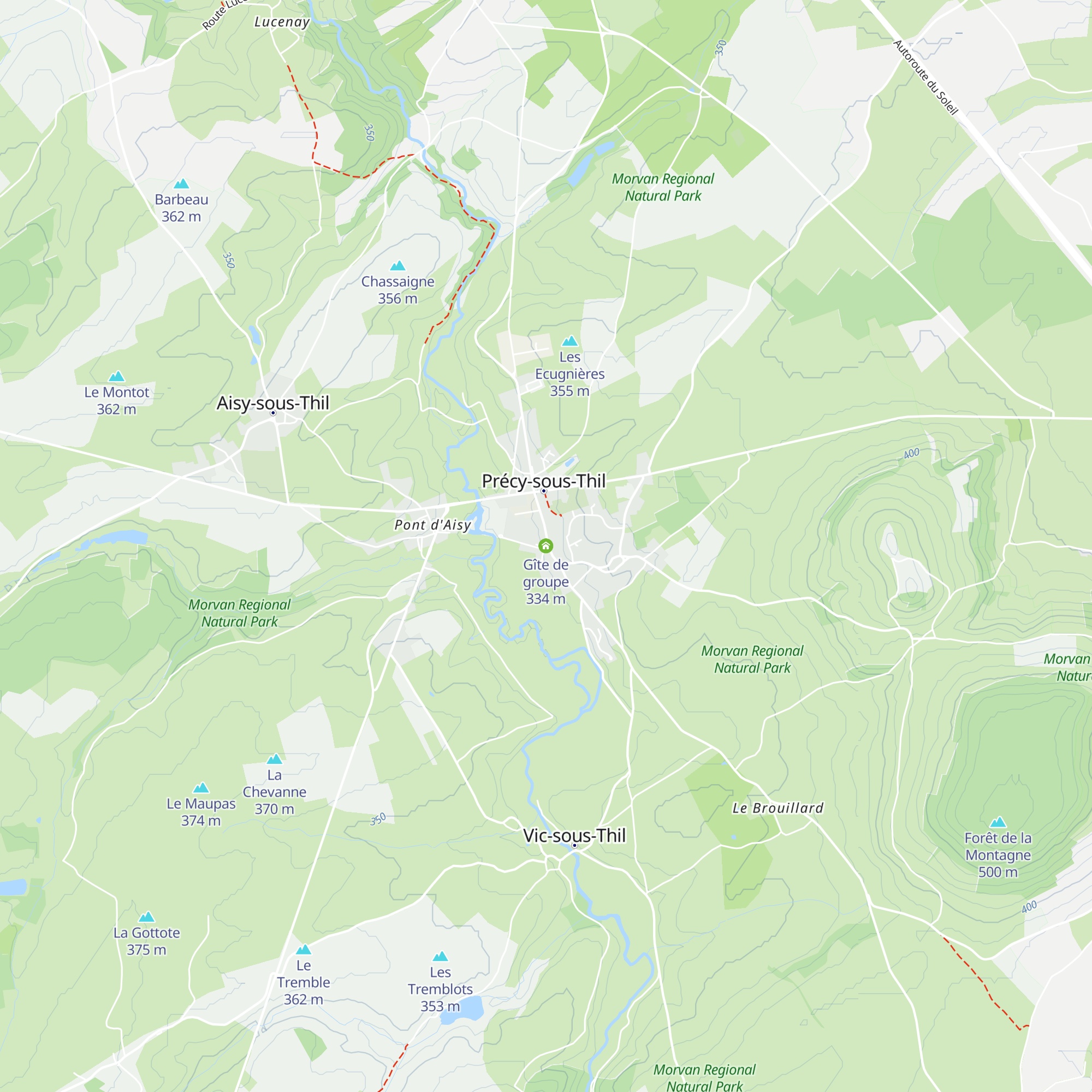 Gîte de groupe map