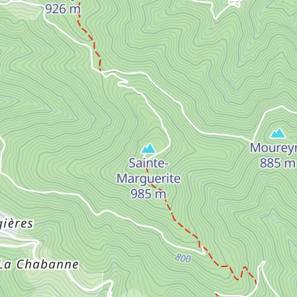 Map of Sainte-Marguerite