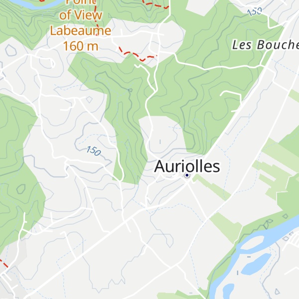 Map of Gîte de Bousseyron