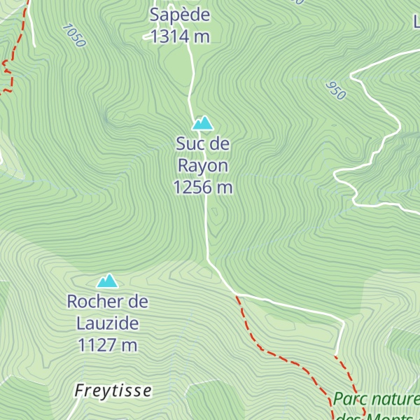 Map of Rocher de Faux Fay