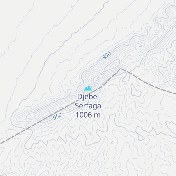 Map of Djebel Serfaga