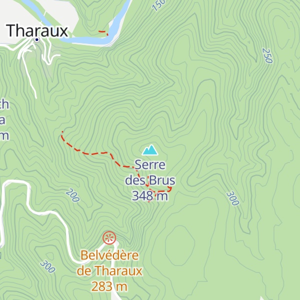 Map of Serre des Brus