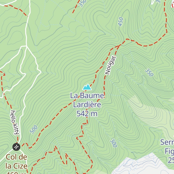 Map of La Baume Lardière