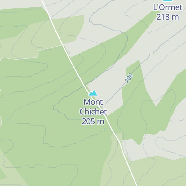 Map of Mont Chichet