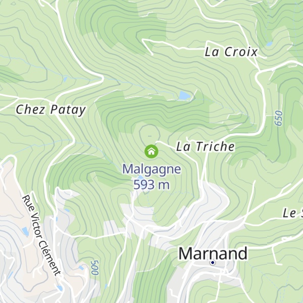 Map of Malgagne