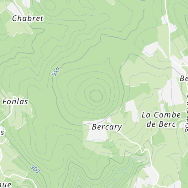 Map of Suc de Bercary