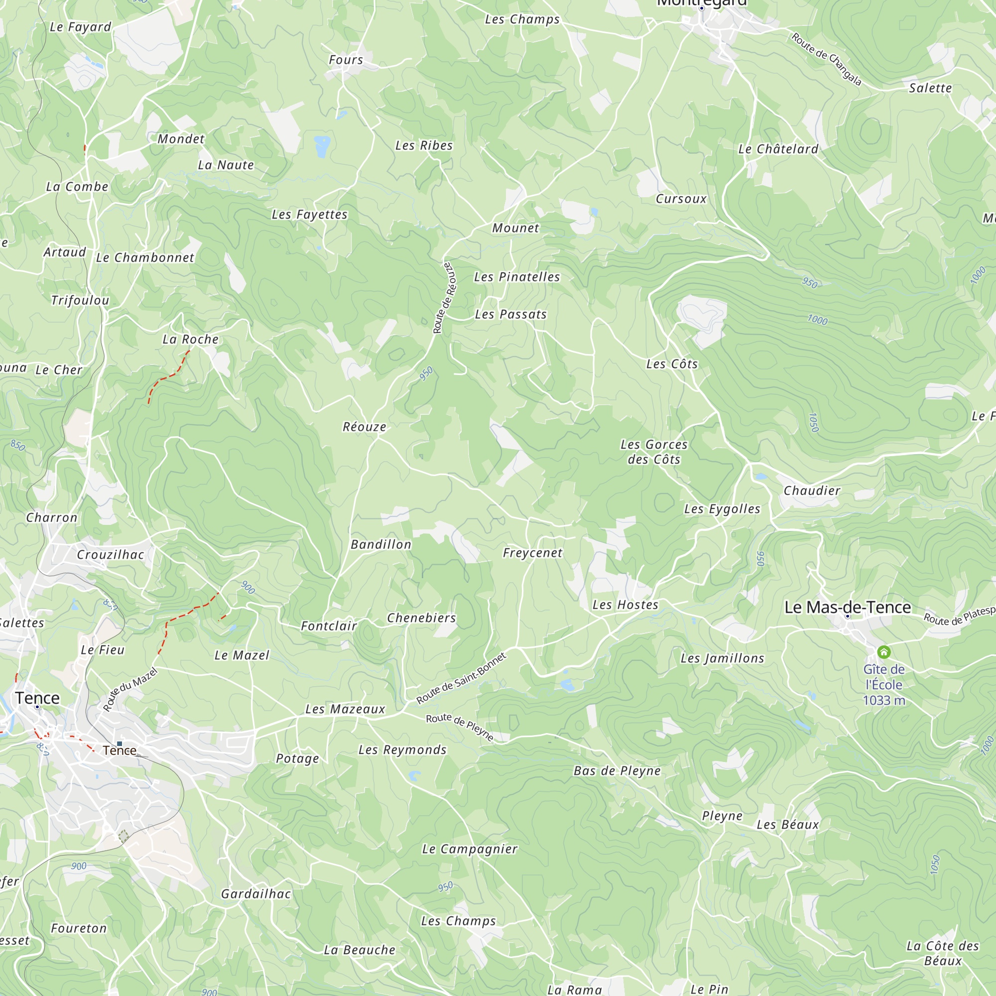 Gîte Champbusclat map
