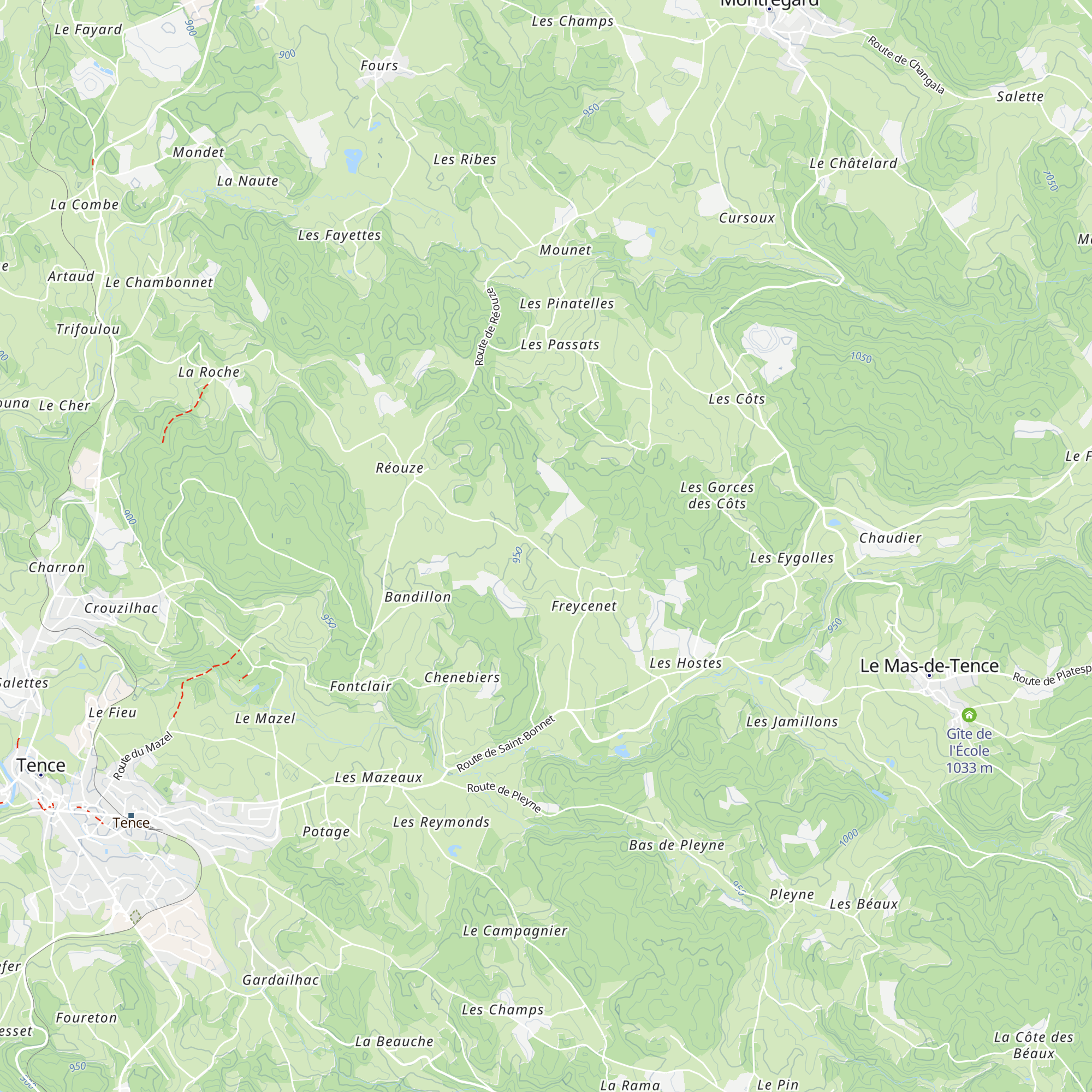 Gîte Champbusclat map