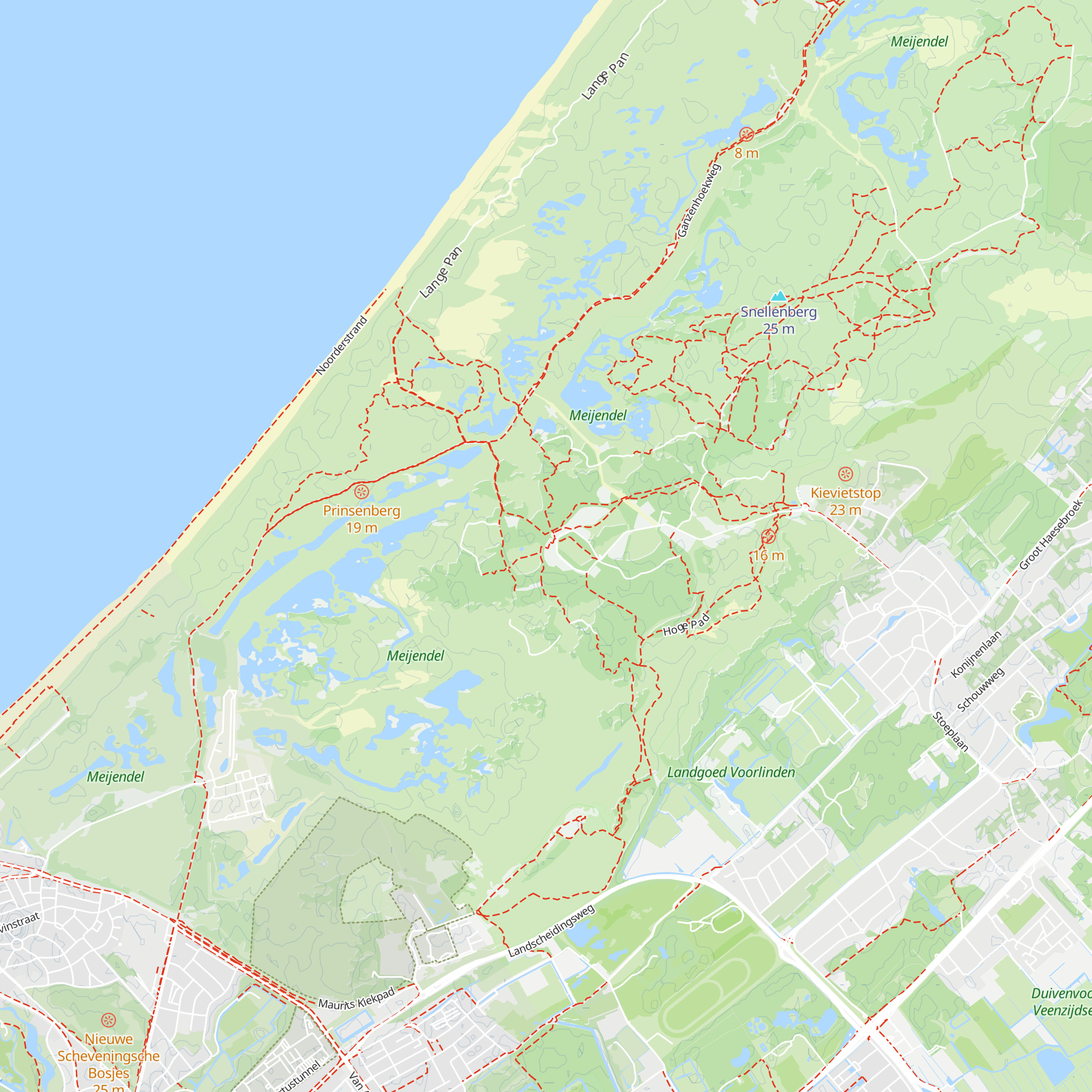 De Tapuit - Bezoekerscentrum Dunea map