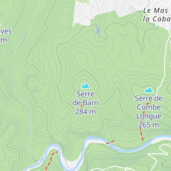 Map of Serre de Barri