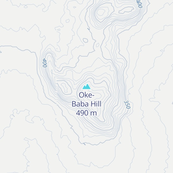 Map of Oke-Baba Hill