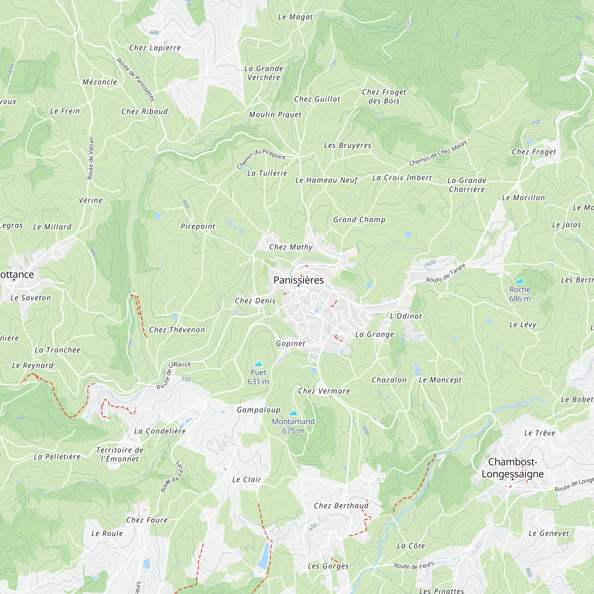 Office de Tourisme Forez Est map