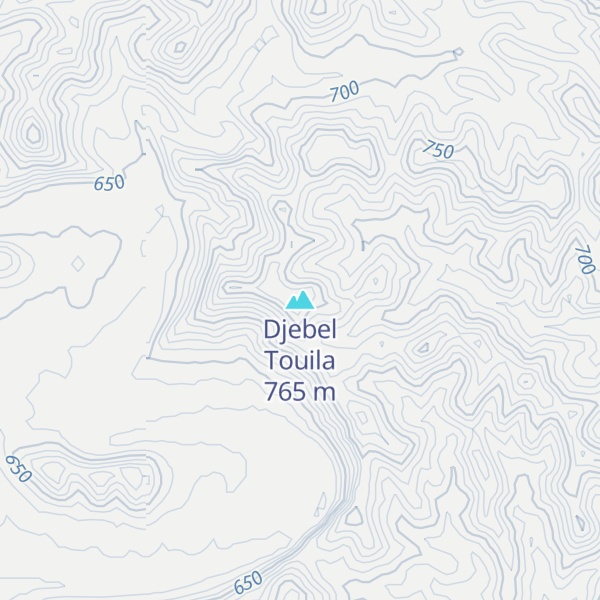 Map of Djebel Touila