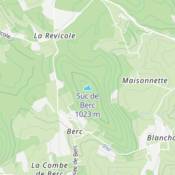 Map of Suc de Berc