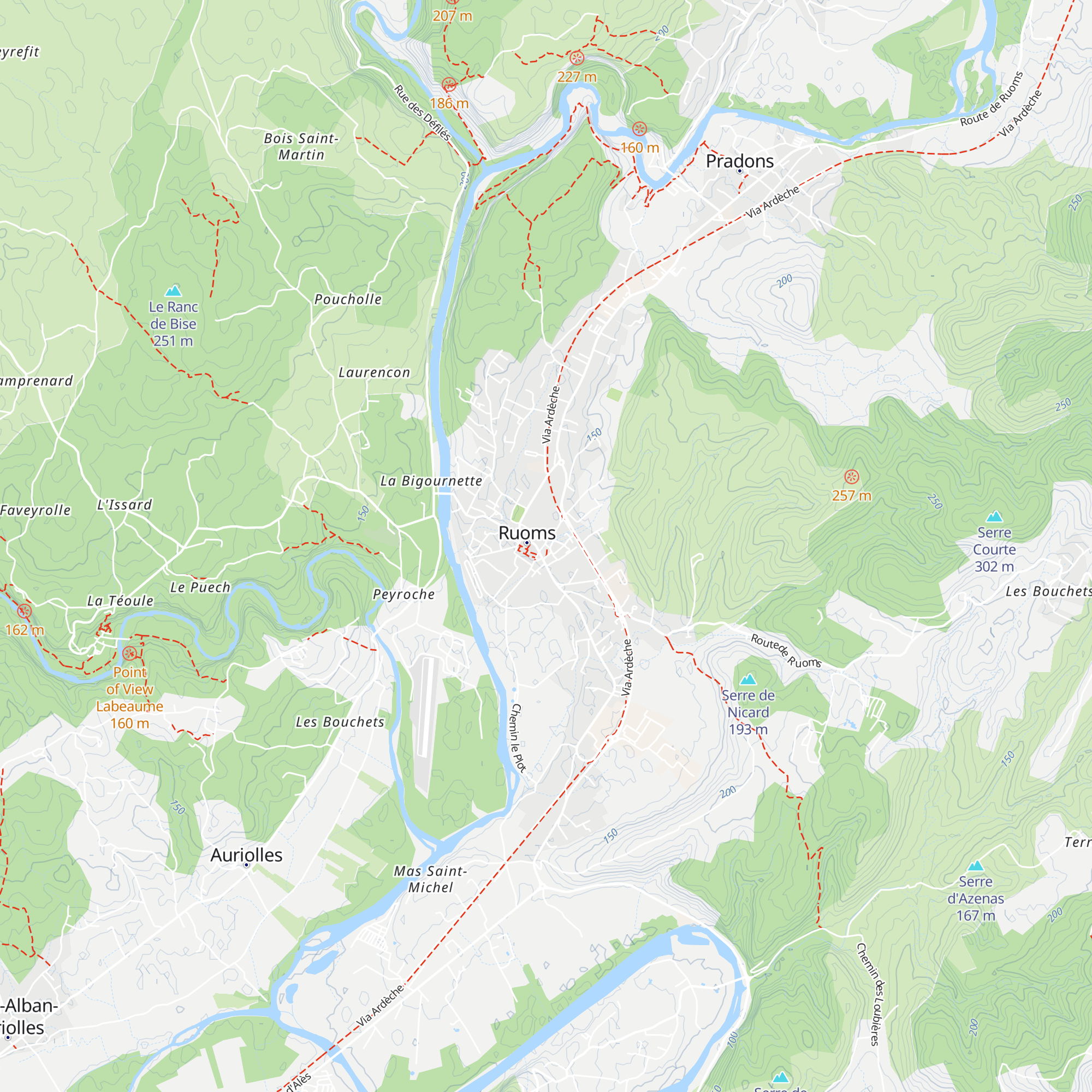 Office du tourisme de Ruoms map