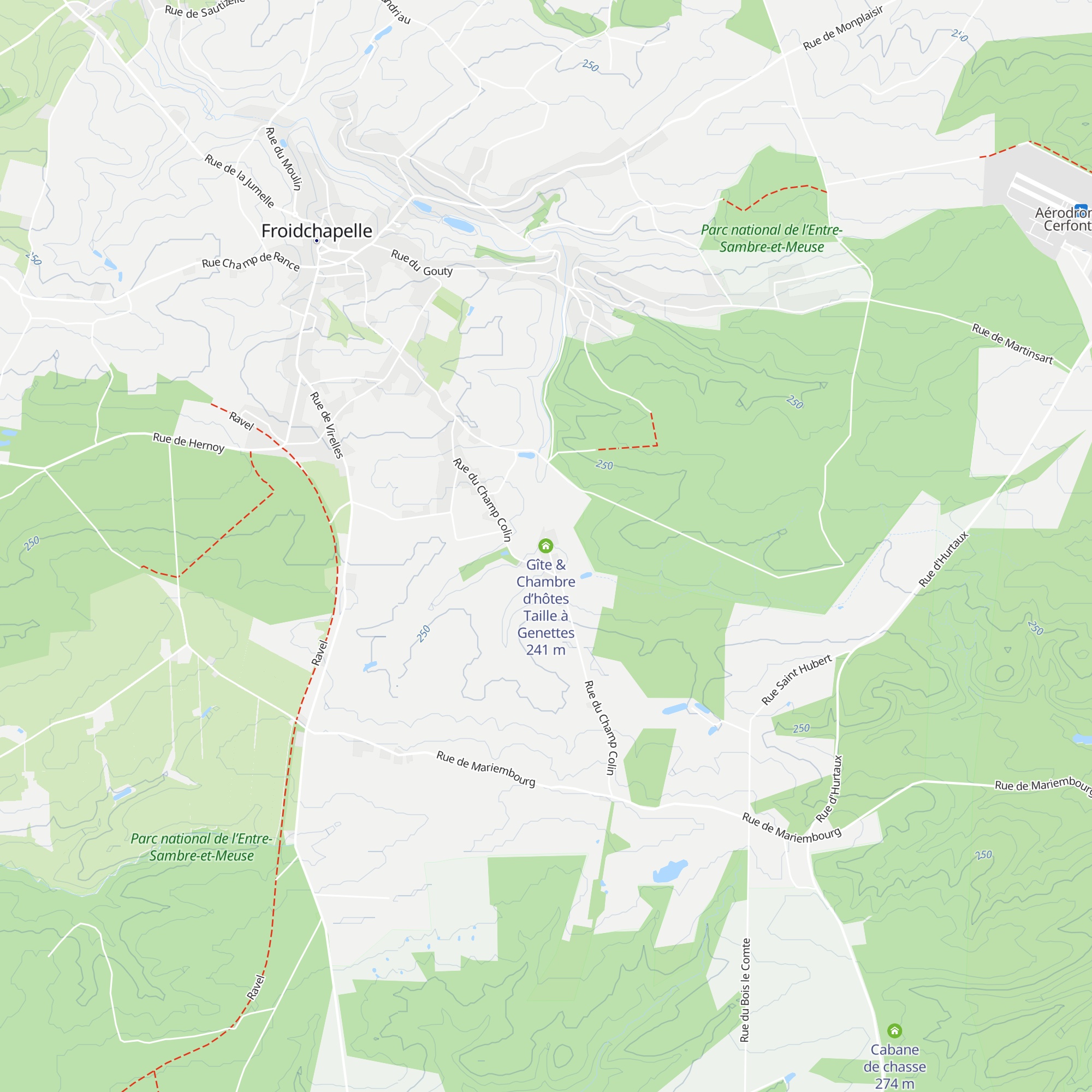 Gîte & Chambre d’hôtes Taille à Genettes map