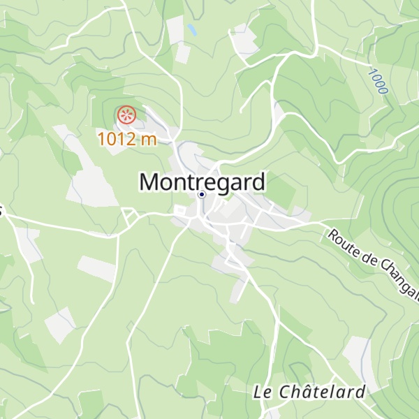 Map of Gîte Mamie Simone