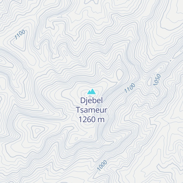 Map of Djebel Tsameur