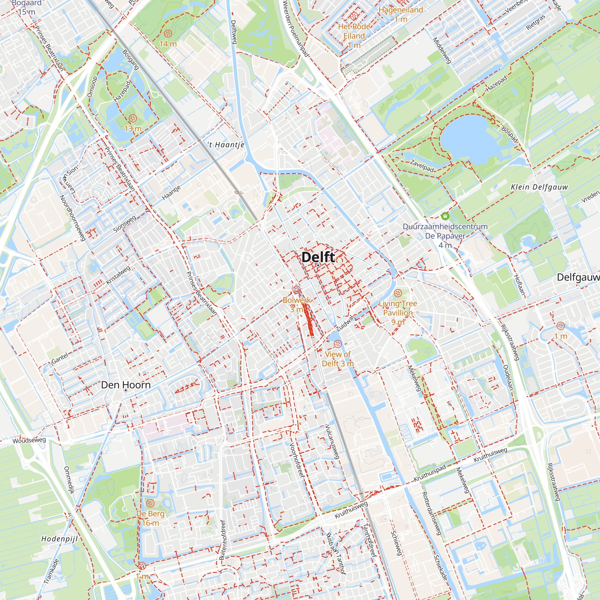 VVV Delft map