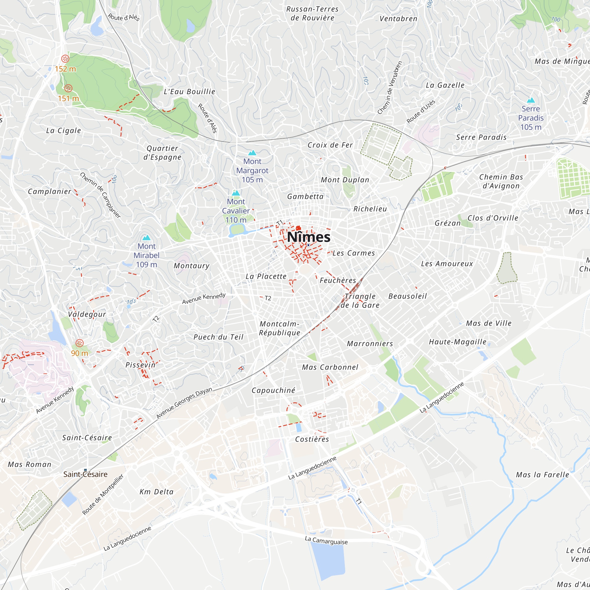 Brasserie le Montcalm map